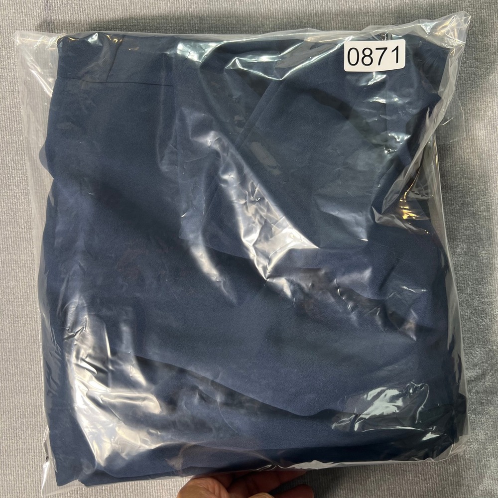 LOFT Dress Womens Plus Size 16 Navy Blue Long Sleeve Shift Elegant Modest NWT - Picture 7 of 7